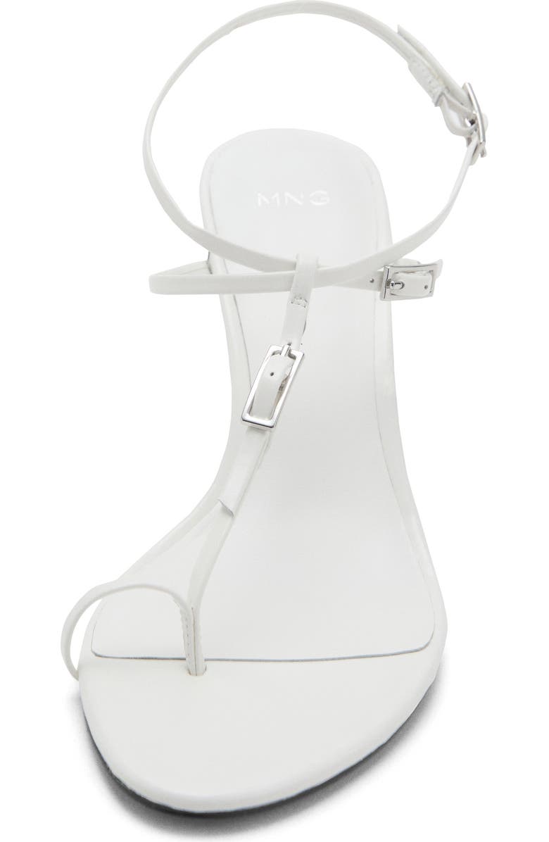 MANGO Ankle Strap Sandal, Alternate, color, White