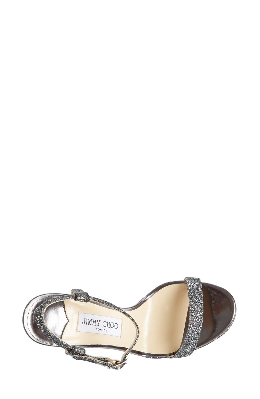 Jimmy Choo 'Claudette' Ankle Strap Platform Sandal, Alternate, color, 