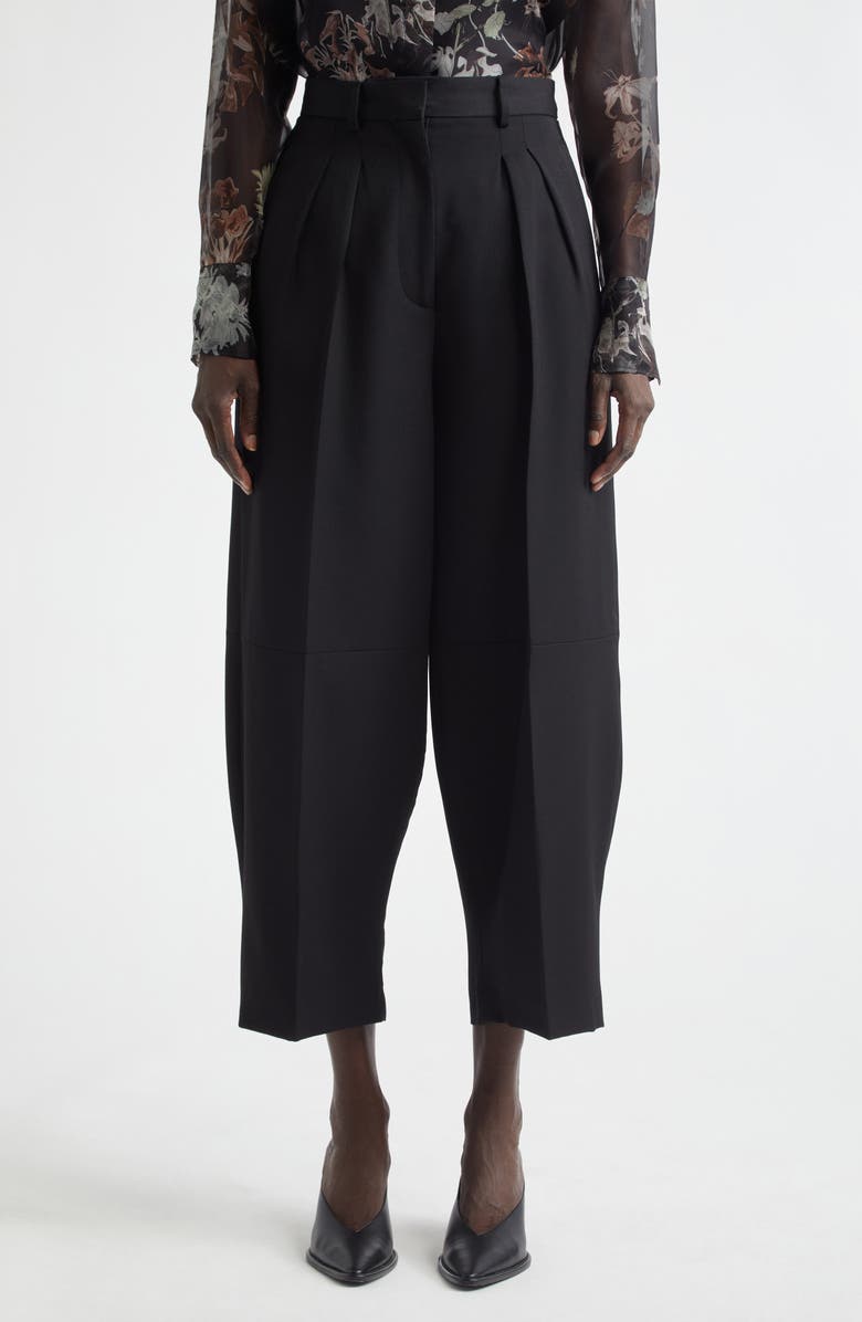 Altuzarra Dash Wool Ankle Pants, Main, color, Black