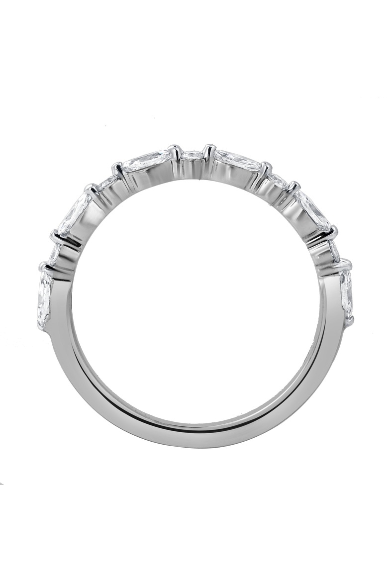 Mariah 0.5 Ct Marquise Lab Grown Diamond Band, Alternate, color, 14K White Gold