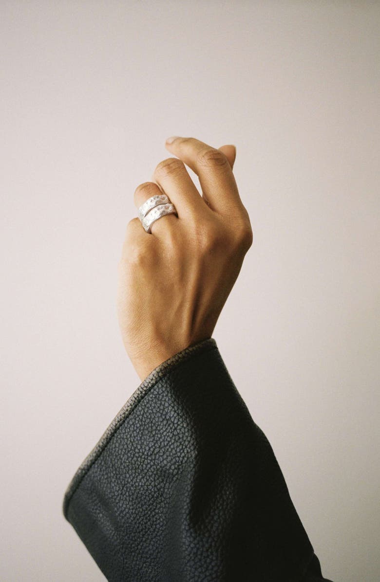 NOOTKA Chunky Ring Silver, Alternate, color, Silver