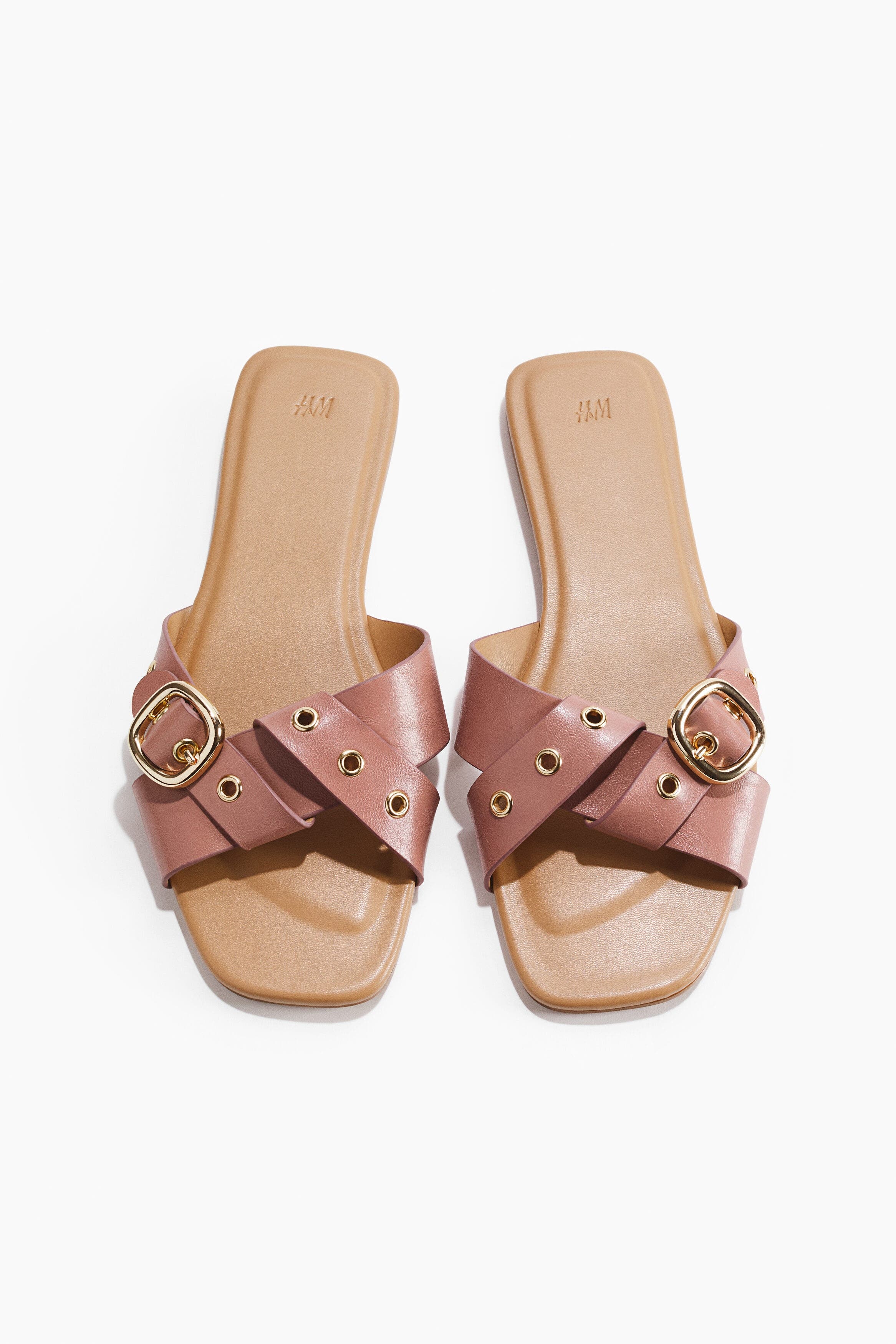 H&M Sandals, Main, color, Dusty Pink