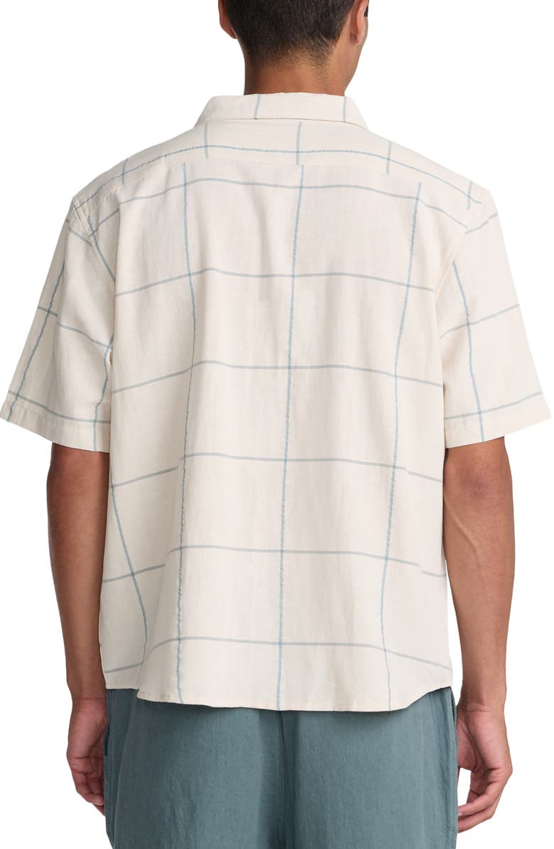 RVCA Vacancy Plaid Camp Shirt, Alternate, color, Ceramic