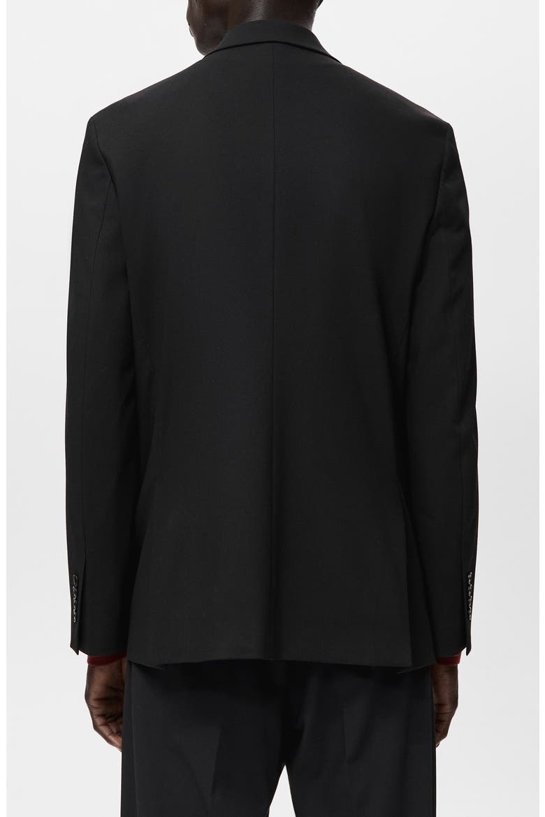 Boston Double Breasted Blazer, Alternate, color, BLACK
