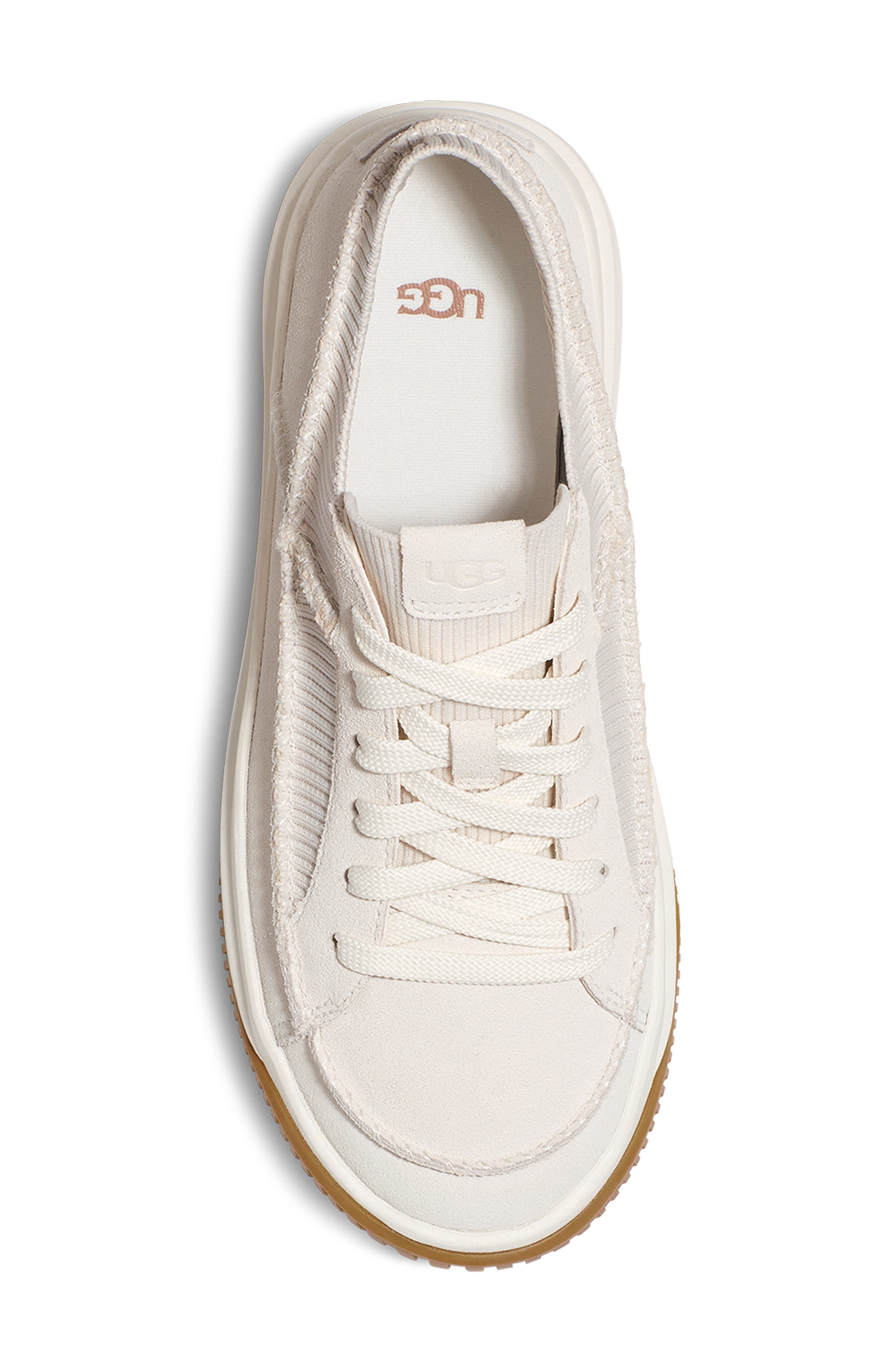 UGG<sup>®</sup> EZ-Duzzit Platform Sneaker, Alternate, color, Wht