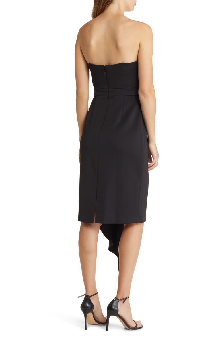 Eliza J Strapless Scuba Crepe Cocktail Dress, Alternate, color,