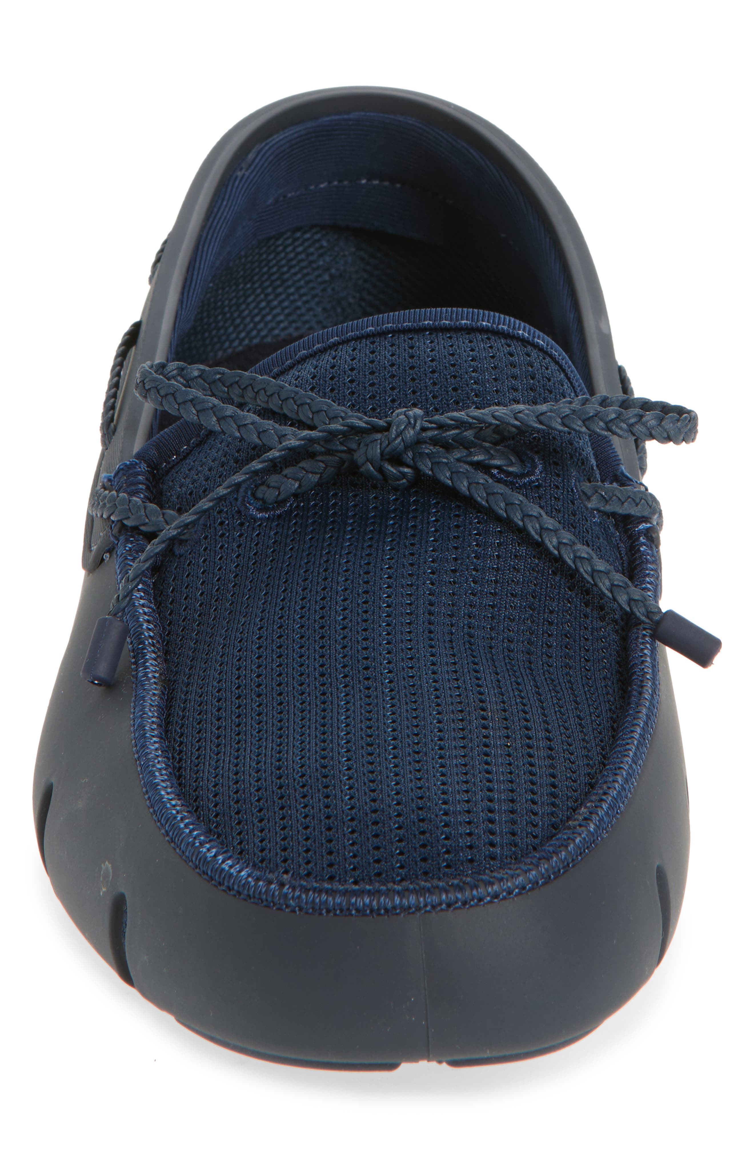 Braided Lace Loafer, Alternate, color, NAVY
