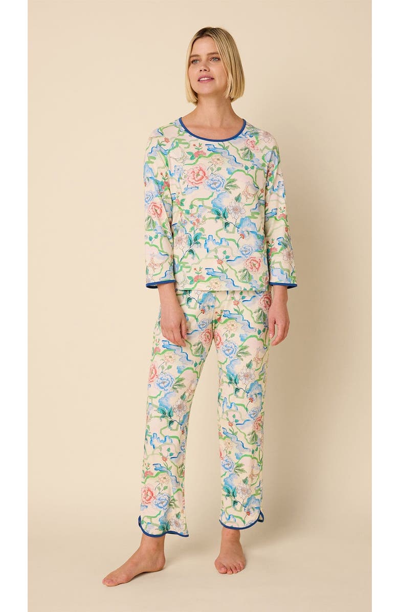 The Cat's Pajamas Pima Knit Simple Set, Main, color, Butterfly Floral