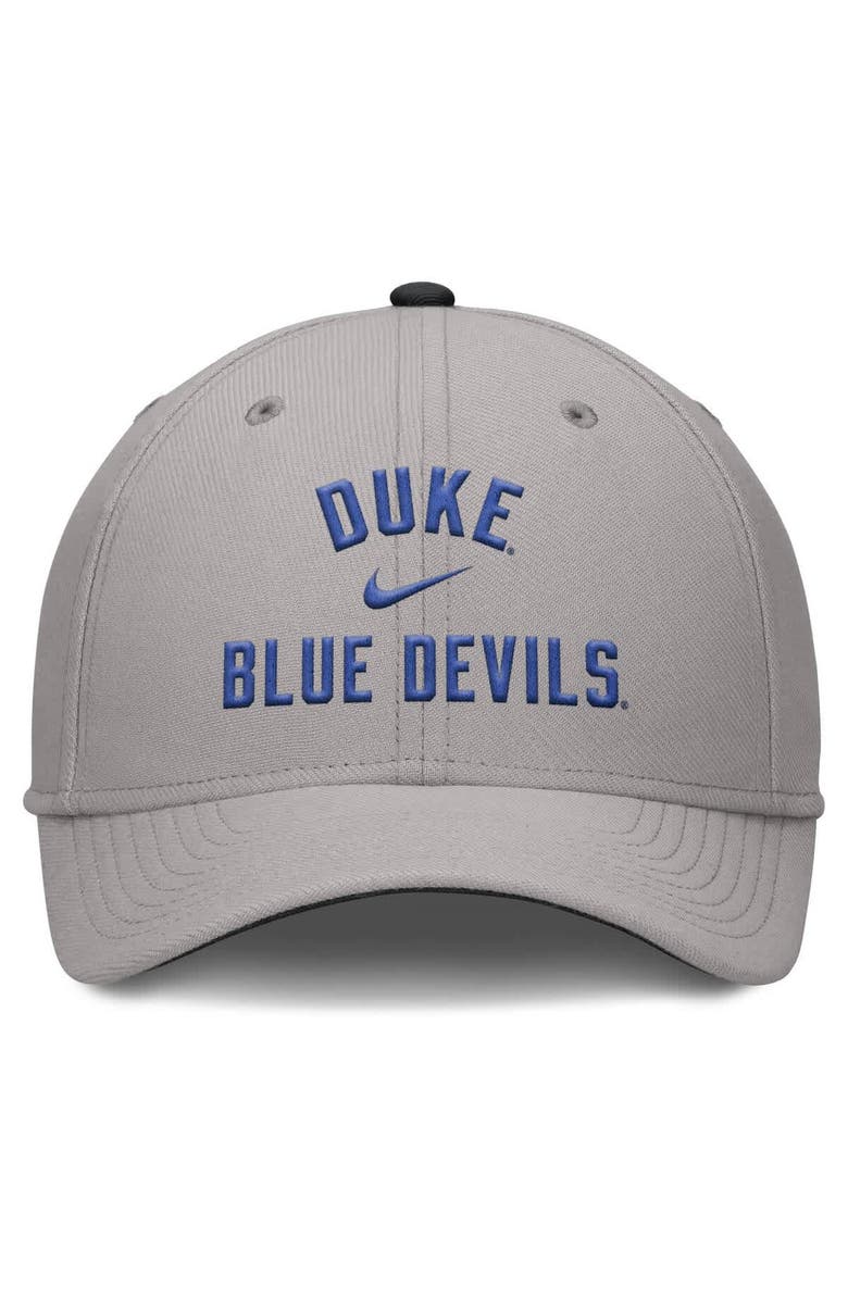 Nike Men's Nike Gray Duke Blue Devils Rise Prep Performance Flex Hat, Alternate, color, Gray