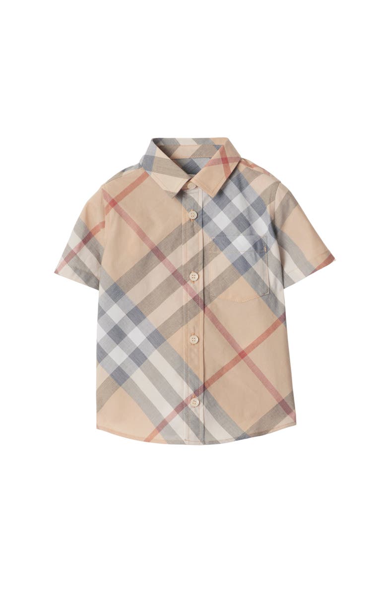Burberry Check Cotton Shirt, Main, color, 