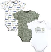 Hudson Baby Soft Cotton Bodysuit Triple Pack