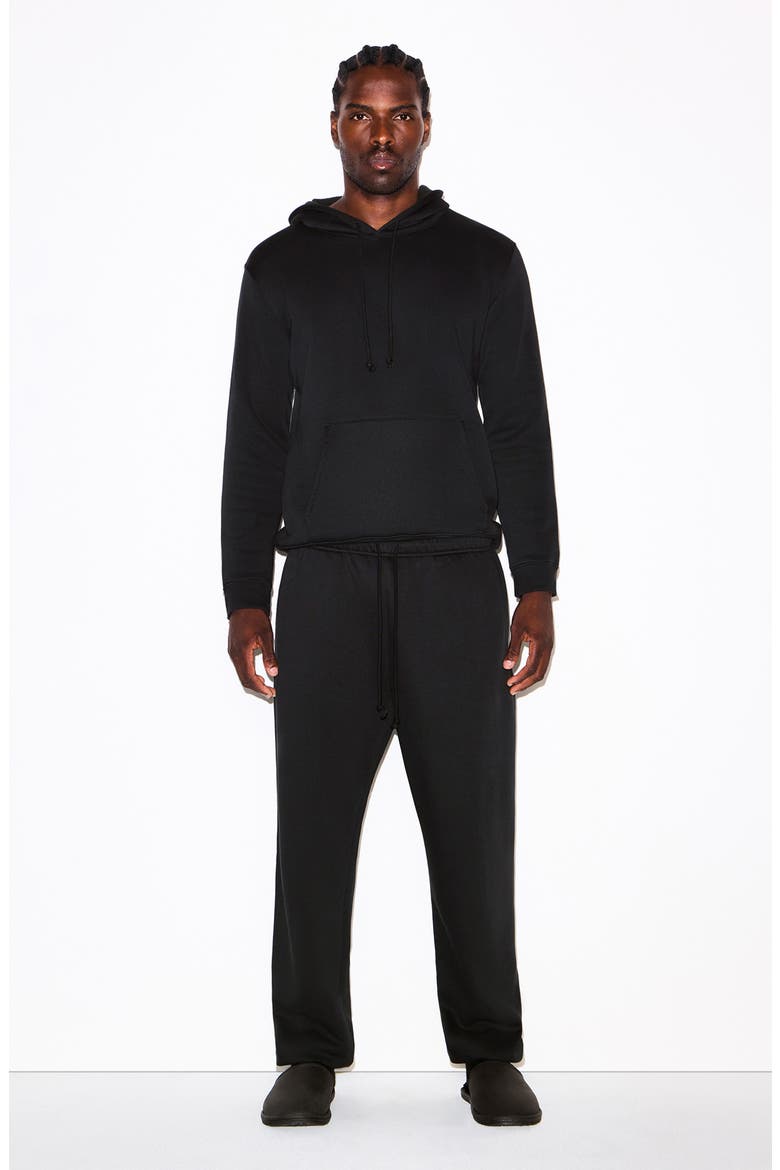 FLEECE LOUNGE RELAXED JOGGER, Alternate, color, WASHED ONYX