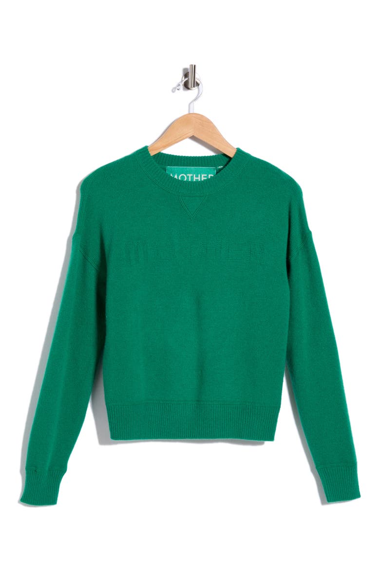 The Logo Cashmere Sweater, Alternate, color, GREEN