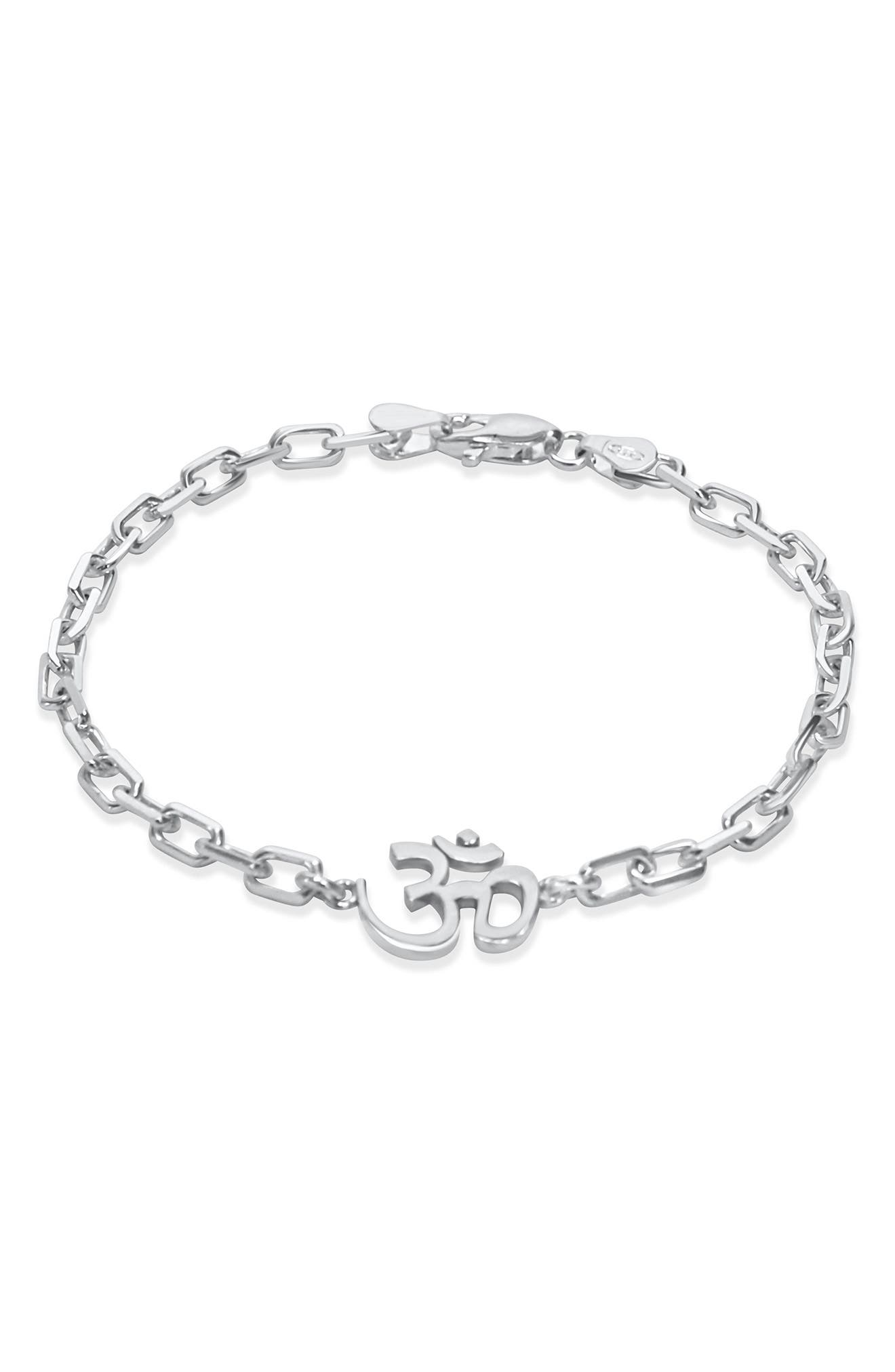 Sterling Silver OM Chain Bracelet (Women) | Nordstromrack