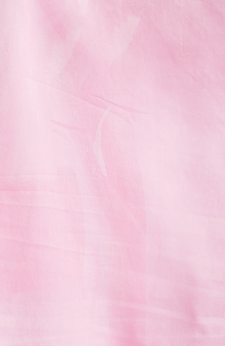 DELUC Insua Frill Detail Sleeveless Cotton Voile Button-Up Shirt, Alternate, color, Pink