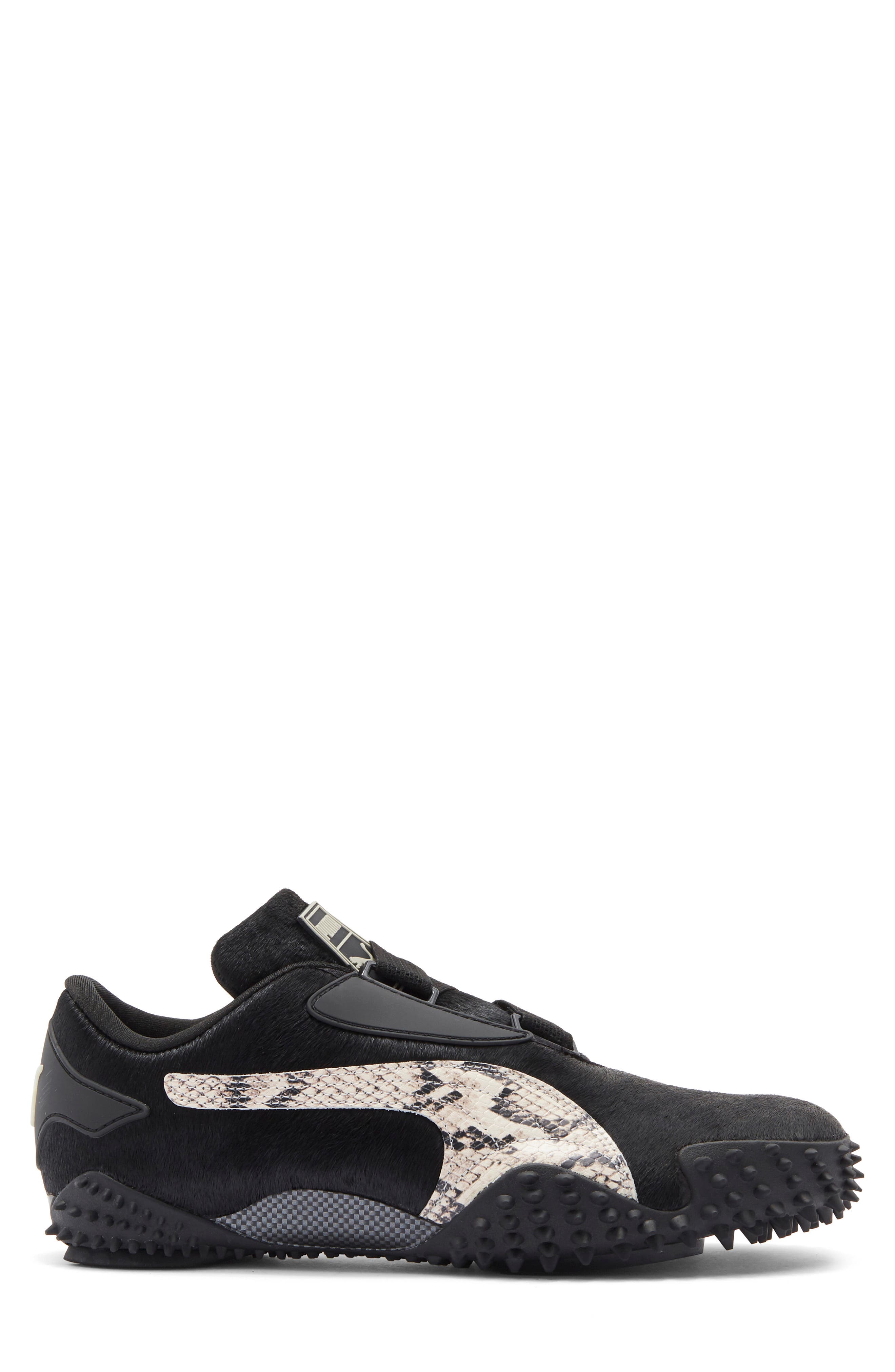 PUMA x A$AP Rocky Genuine Calf Hair Mostro Sneaker, Alternate, color, Black Calf Hair/ Desert Dust
