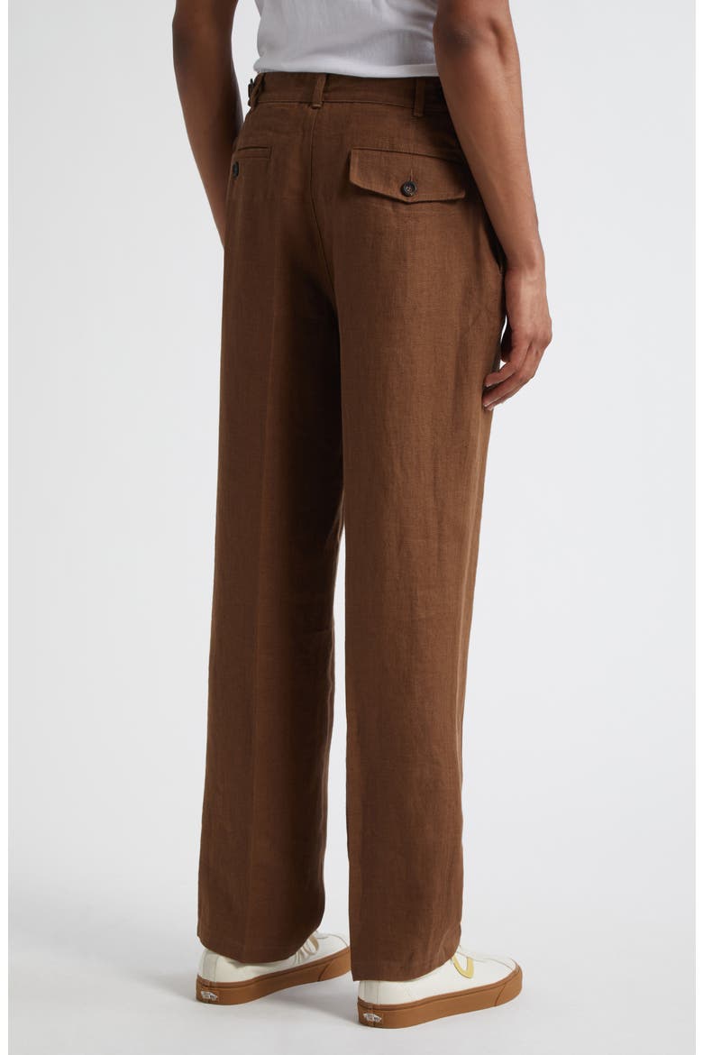Miki Antique Linen Games Trousers, Alternate, color, 300 COFFEE