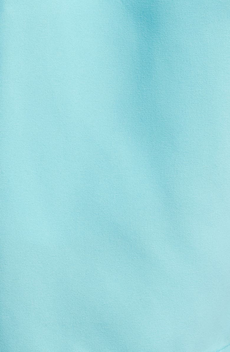 Boardies Bacalar Blue Solid Mid Length Swim Trunks, Alternate, color, Blue