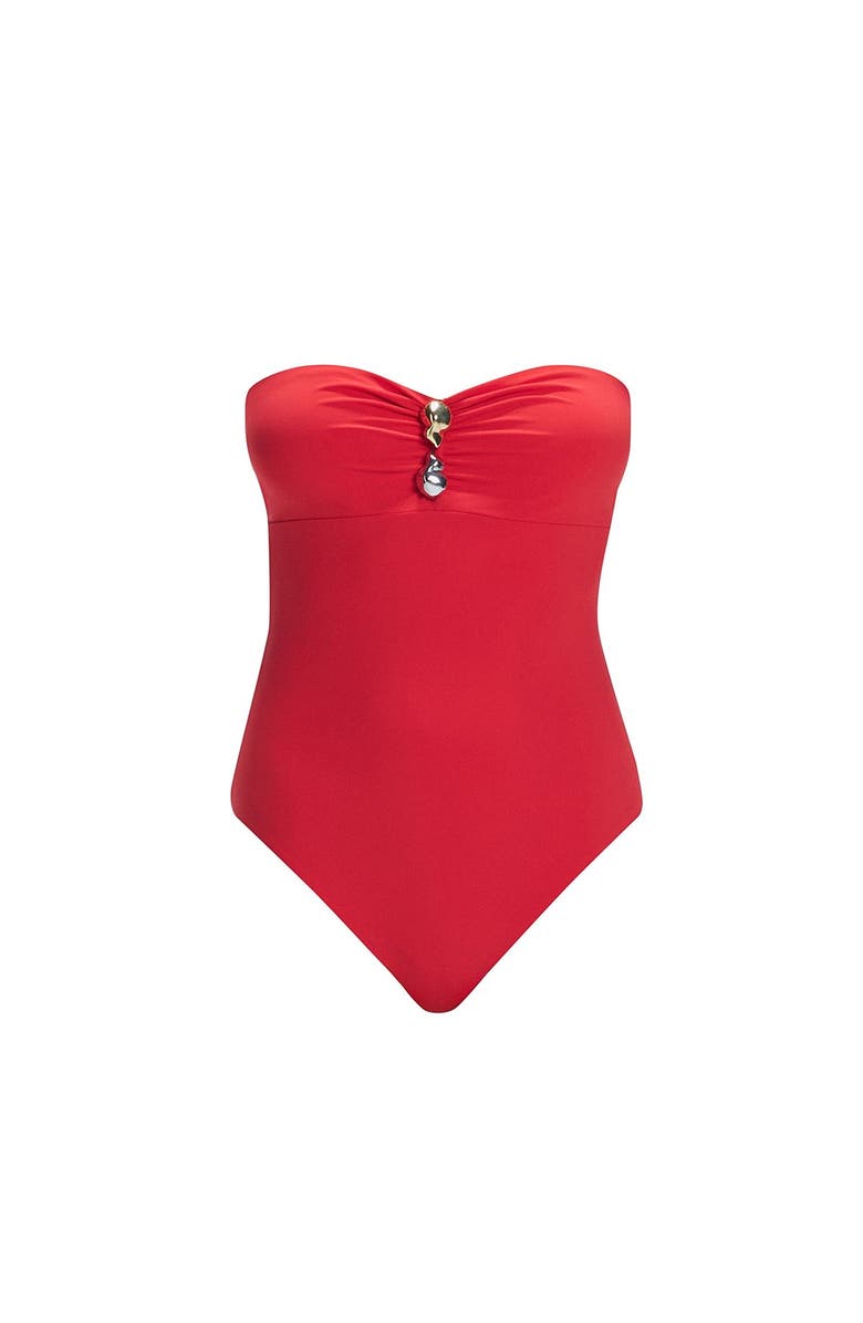 Moeva Zephyrine One Piece Swimsuit, Alternate, color, Red