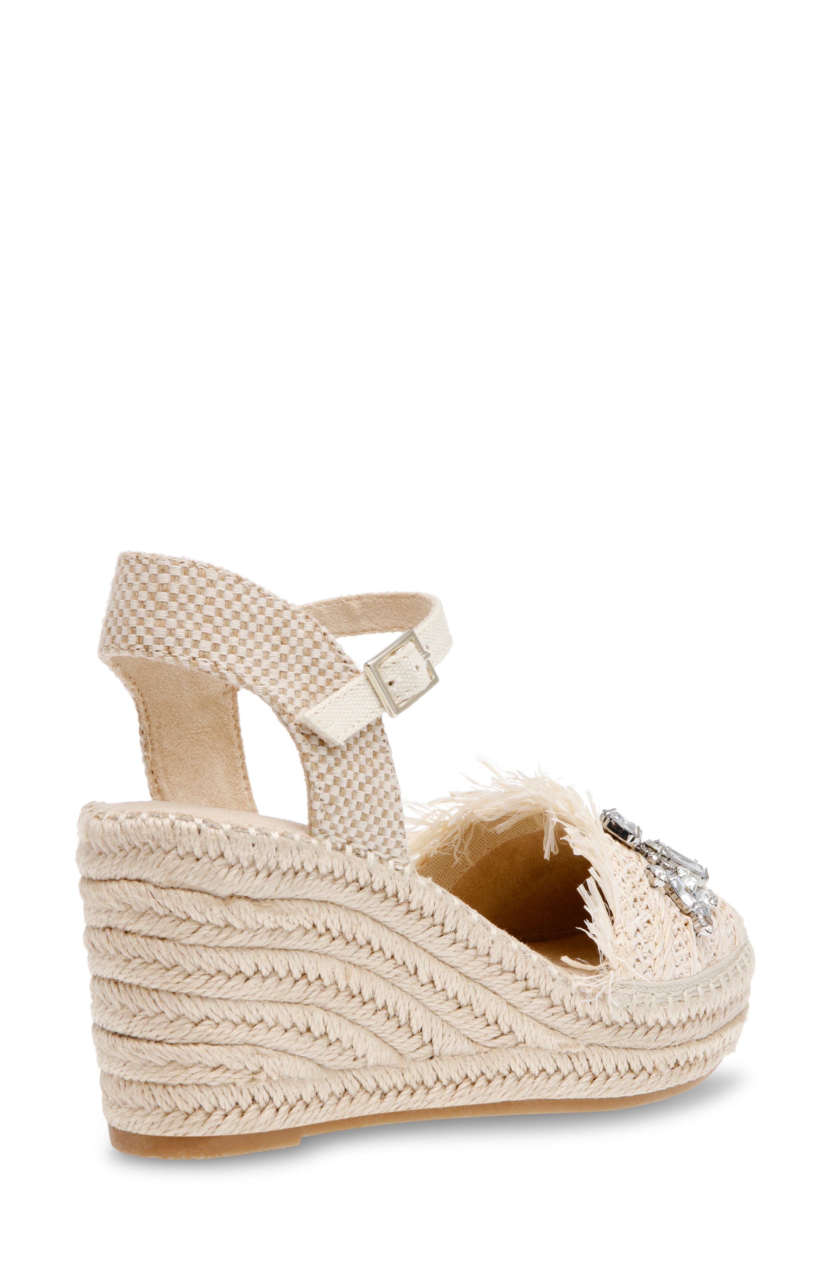 Anne Klein Lenox Wedge Espadrille Sandal, Alternate, color, 