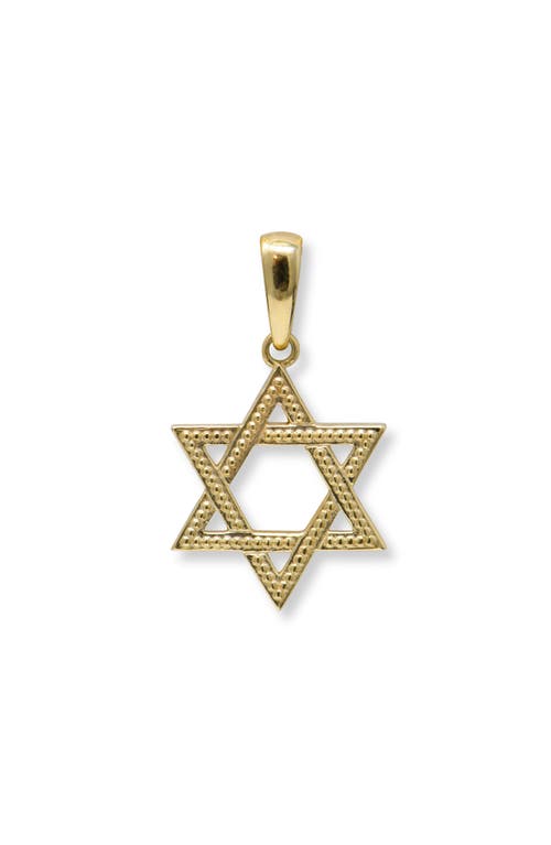 Anzie Dew Drop Star Of David Pendant Necklace In Gold