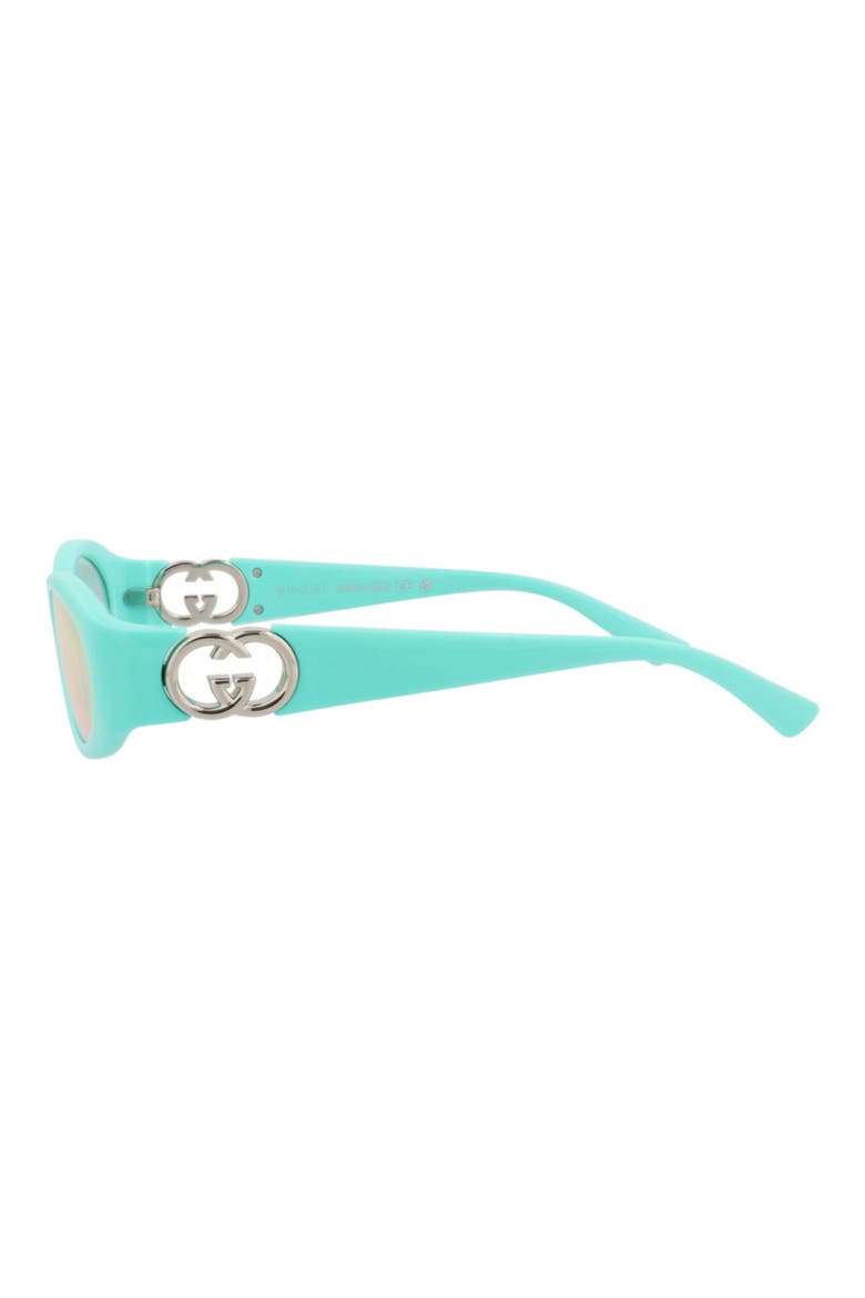 54mm Oval Sunglasses, Alternate, color, LIGHT BLUE LIGHT BLUE PINK