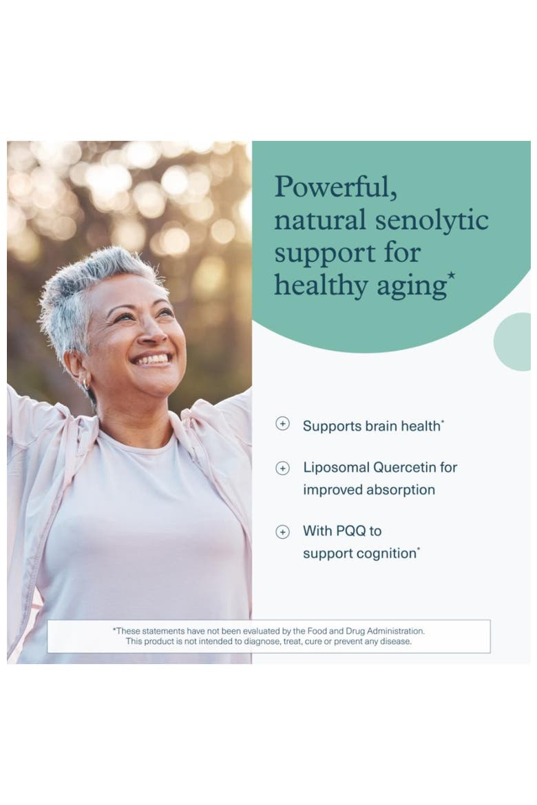 Longevity Liposomal Quercetin Fisetin Capsules 60 Vegetarian Capsules, Alternate, color, None