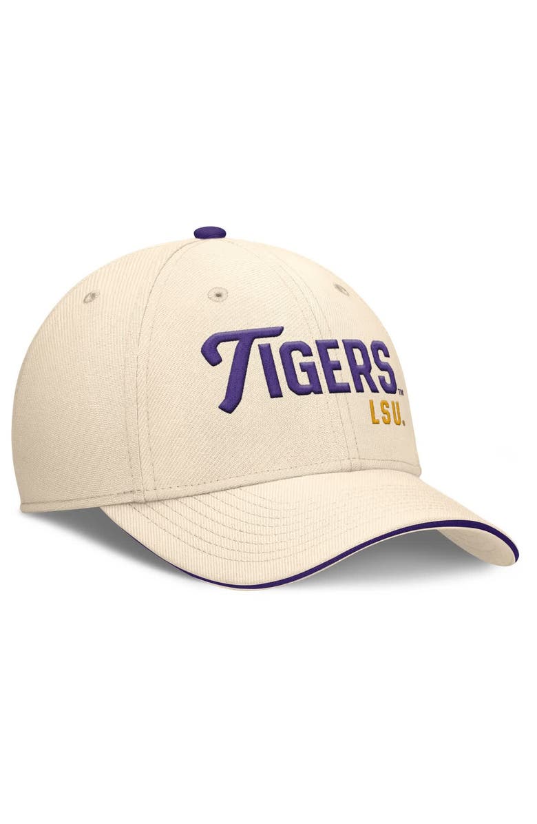 Nike Men's Nike Natural LSU Tigers 2026 Primetime Swooshflex Hat, Alternate, color, Natural