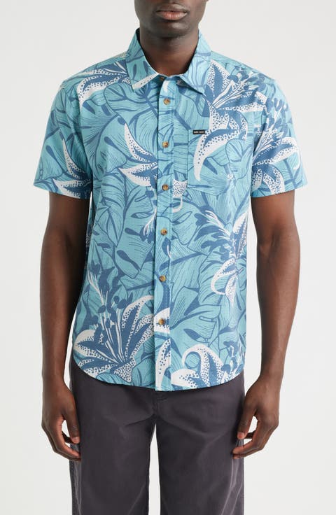 Webster Floral Short Sleeve Cotton Buttion-Up Shirt
