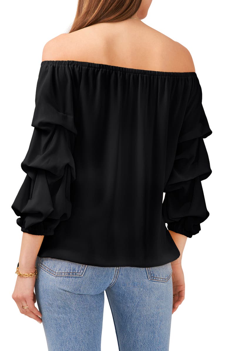 Vince Camuto Off the Shoulder Georgette Blouse, Alternate, color, 