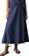 Eileen Fisher Organic Cotton Denim Skirt