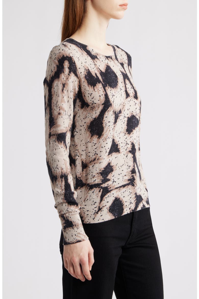 Abstract Animal Print Supersoft Sweater, Alternate, color, NEUTRAL MULTI