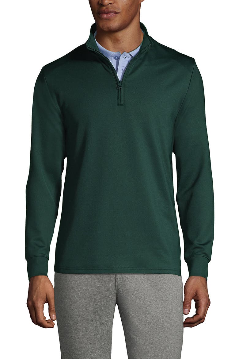 School Uniform  Quarter Zip Pullover, Main, color, Evergreen