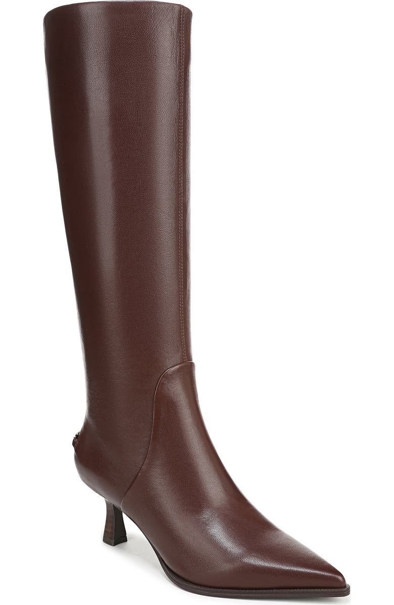 Circus NY by Sam Edelman Yulia Knee High Kitten Heel Boot, Main, color, Rich Pecan