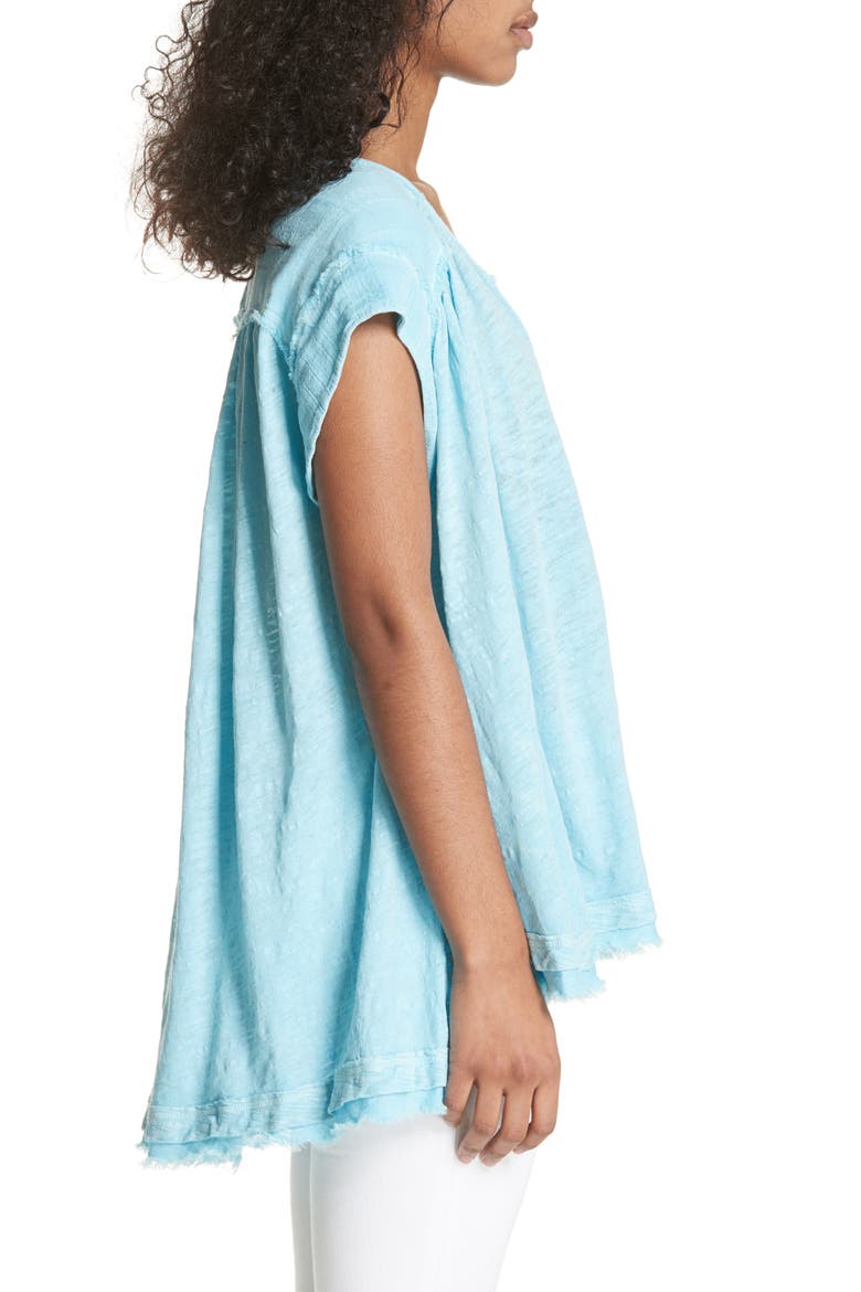 We the Free by Free People Aster Henley Top, Alternate, color, BLUE GREEN