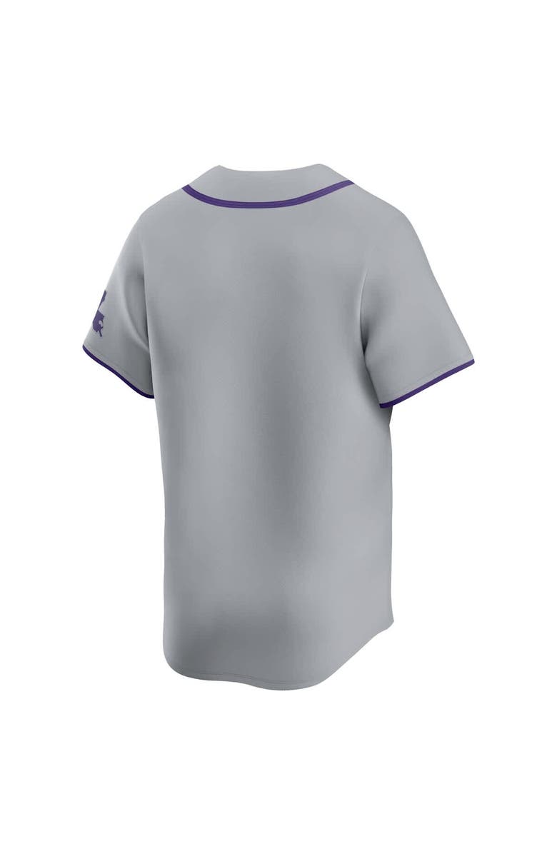 Nike Men's Nike Gray LSU Tigers Limited Road Wordmark Jersey, Alternate, color, Gray