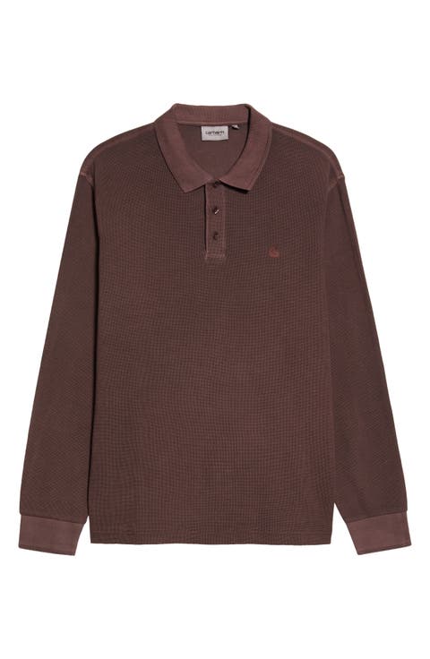 Cotton Waffle Knit Rugby Shirt