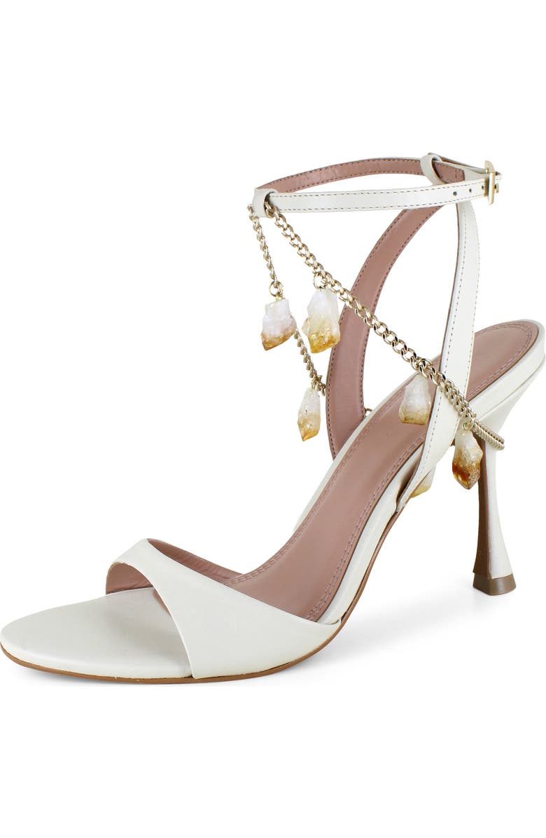BCBGMAXAZRIA Pacificia Chain Strap Sandal, Main, color, Milk