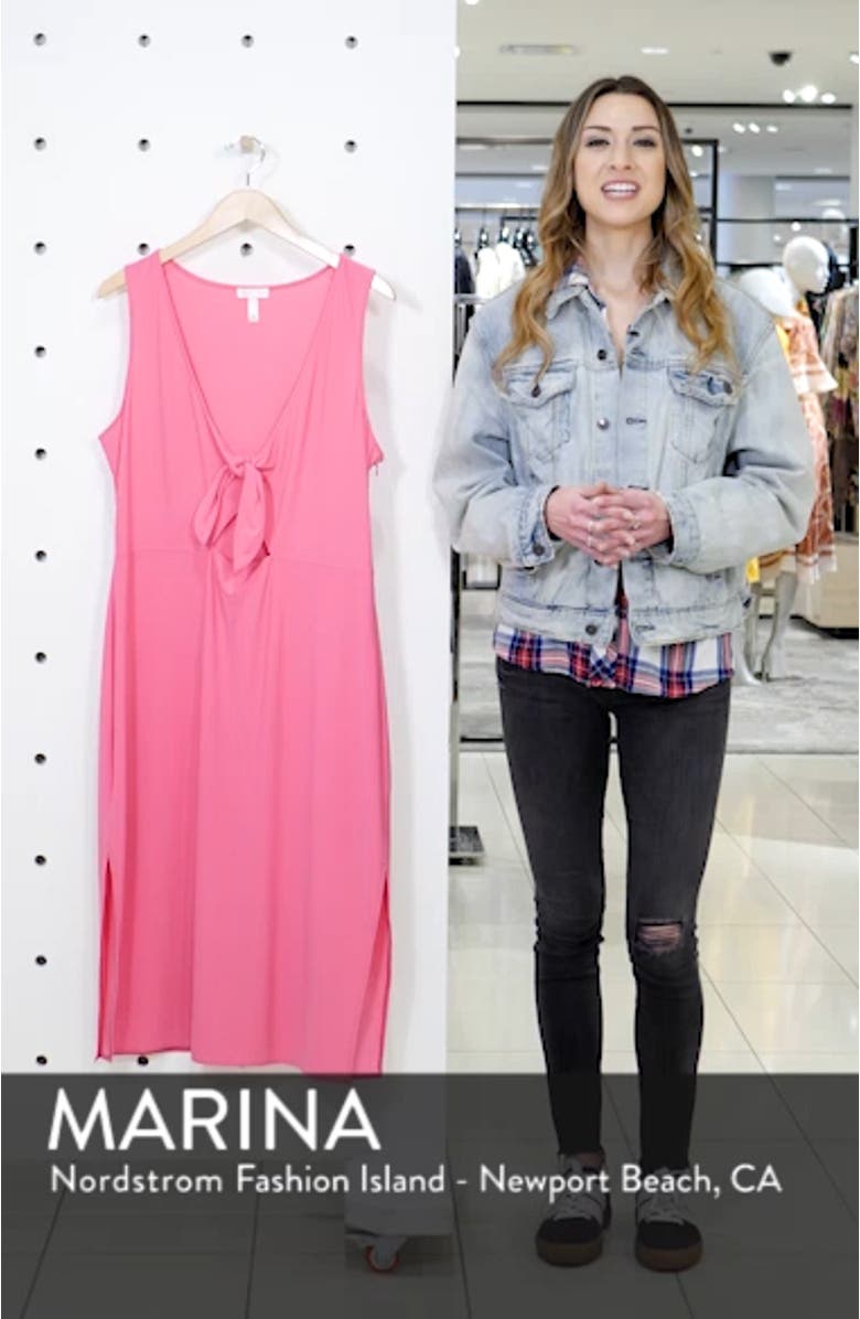 Tie Front Midi Dress, sales video thumbnail