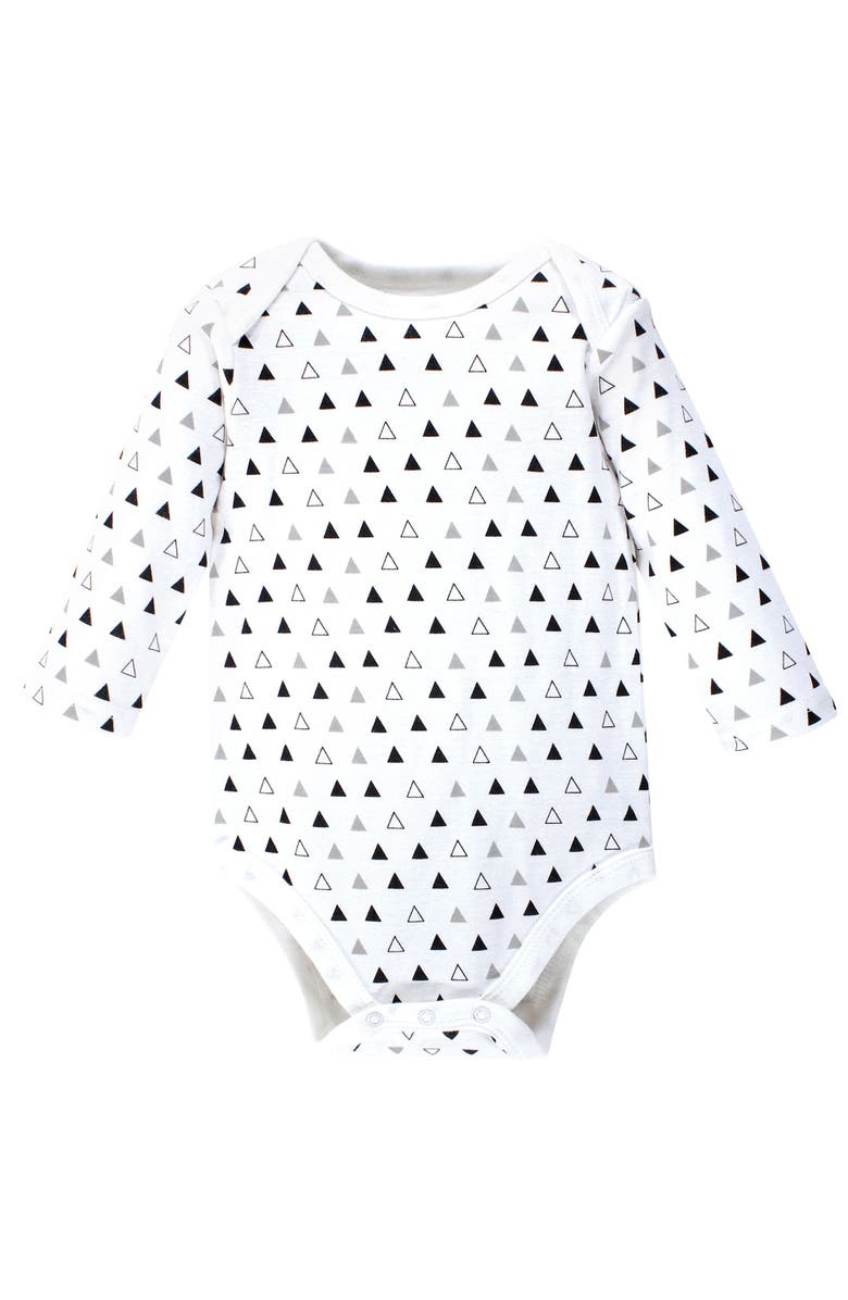 Hudson Baby Cotton Long-Sleeve Bodysuits 7-Pack, Alternate, color, Moon And Back