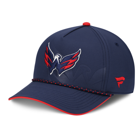 Men's Fanatics Navy Washington Capitals On Stage Podium A-Frame Adjustable Hat