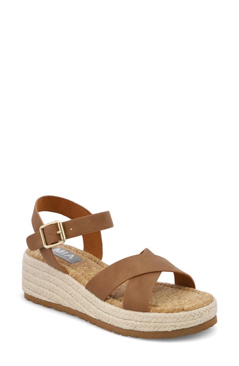 Nikky Ankle Strap Platform Wedge Sandal (Women)