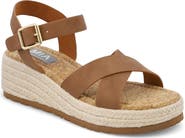 MIA Nikky Ankle Strap Platform Wedge Sandal