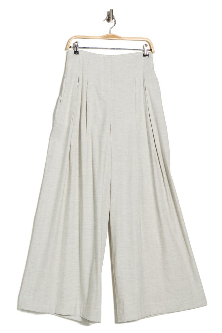 Drew Linen Blend Pants, Alternate, color, GREY/ IVORY