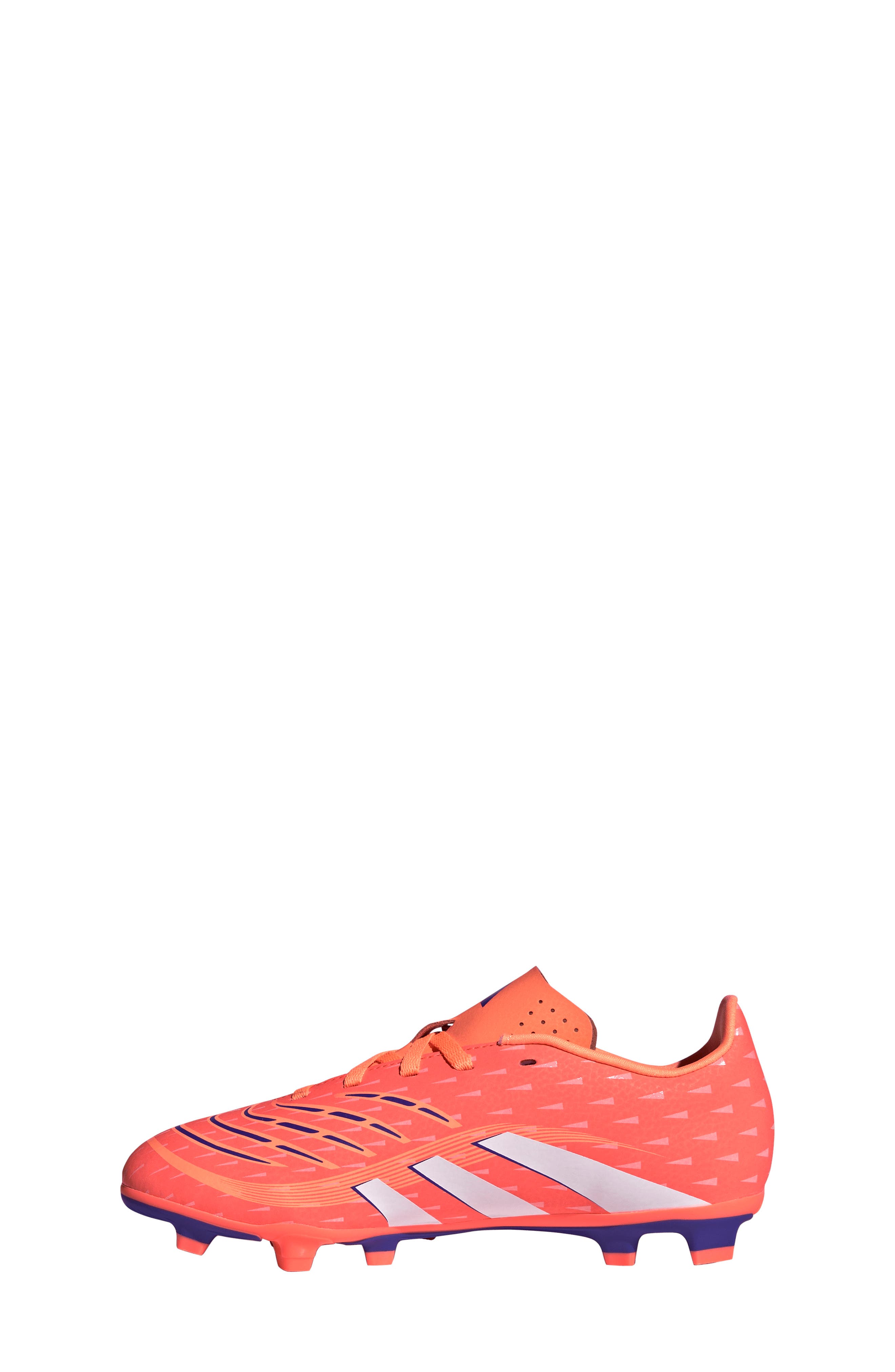 adidas Kids' Predator Club Firm/Multiground Soccer Cleat, Alternate, color, Coral/ White/ Orange