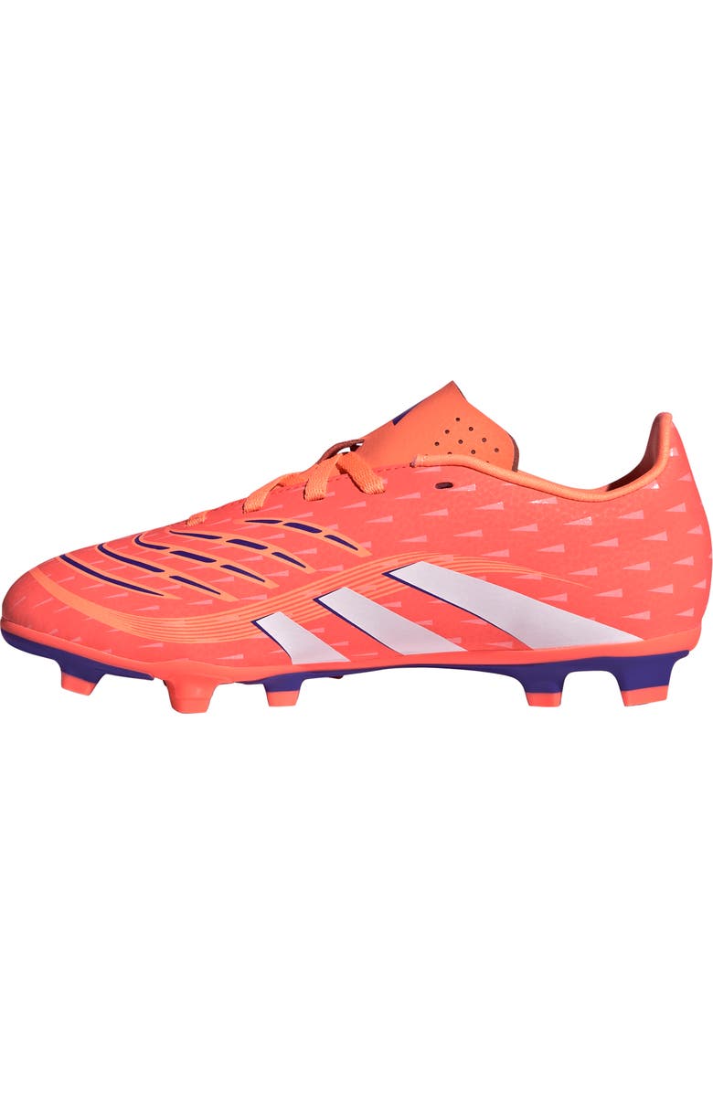 adidas Kids' Predator Club Firm/Multiground Soccer Cleat, Alternate, color, Coral/ White/ Orange