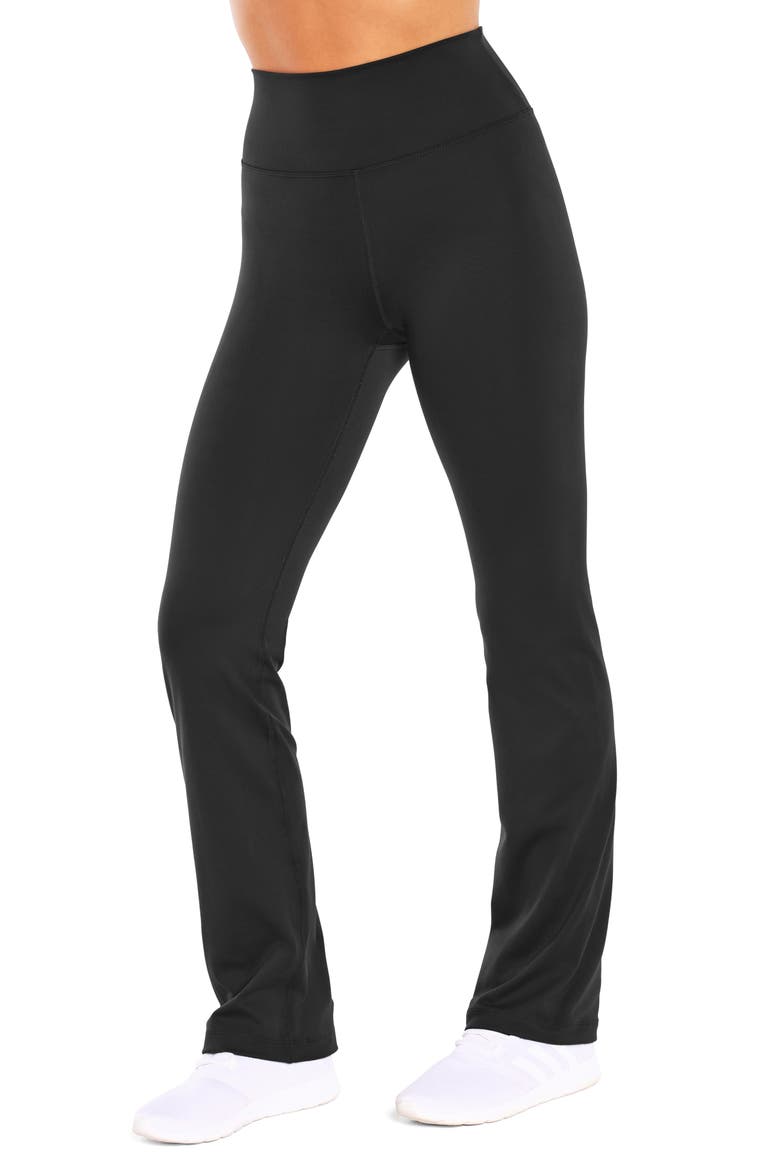 Barely Flare Pants, Alternate, color, BLACK