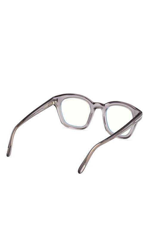 Tom Ford 49mm Square Blue Light Blocking Optical Glasses