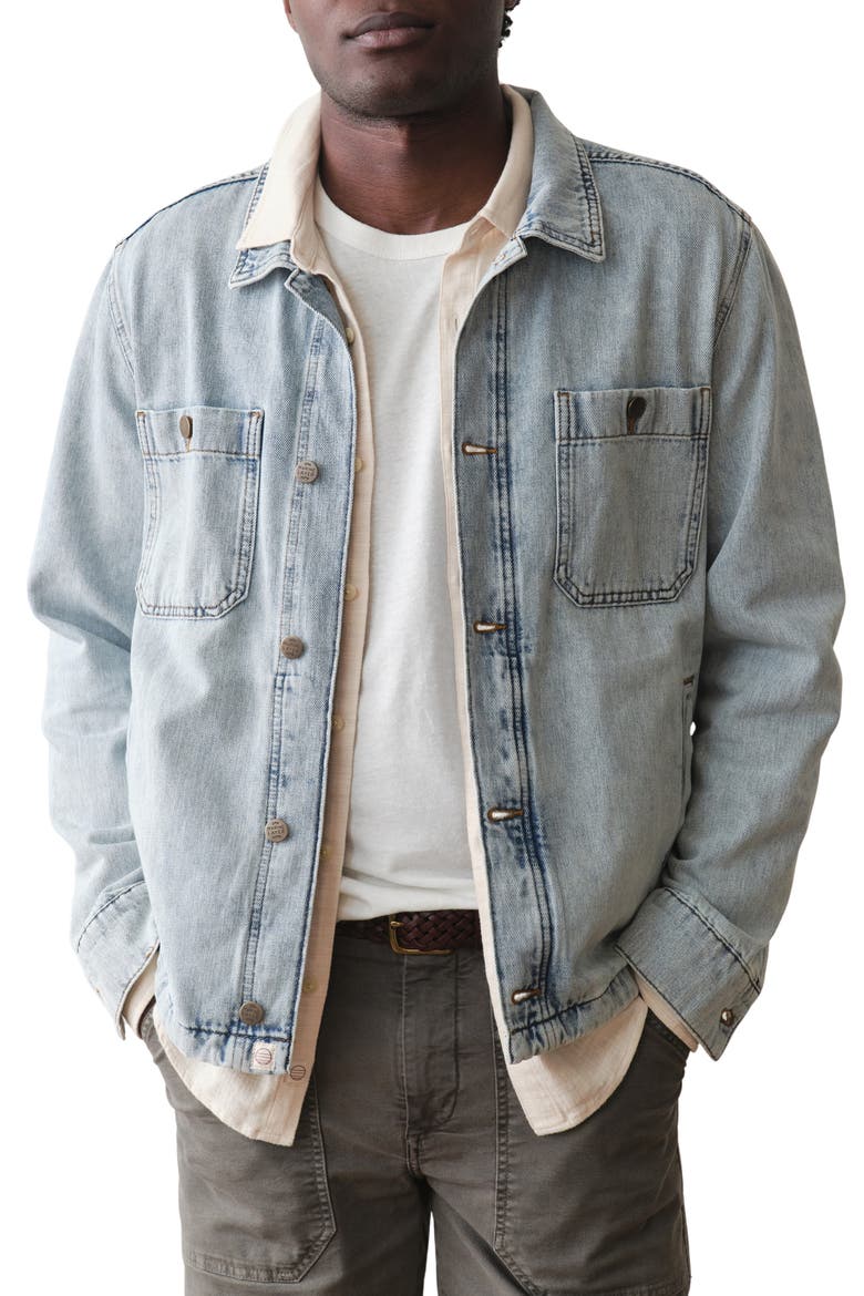 Patrick Denim Jacket, Main, color, LIGHT WASH