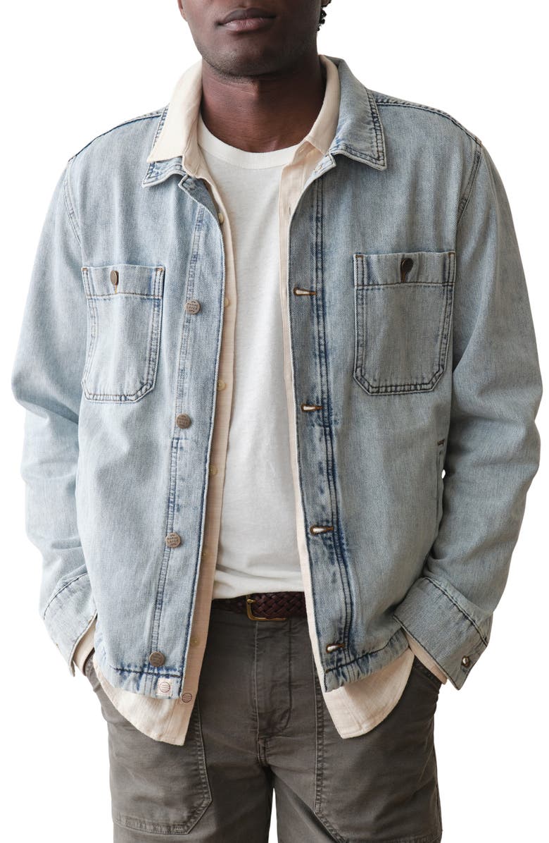 Marine Layer Patrick Denim Jacket, Main, color, Light Wash
